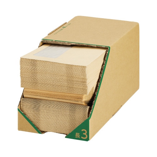 取り出しやすい透けない窓付き封筒ＣＦ長３