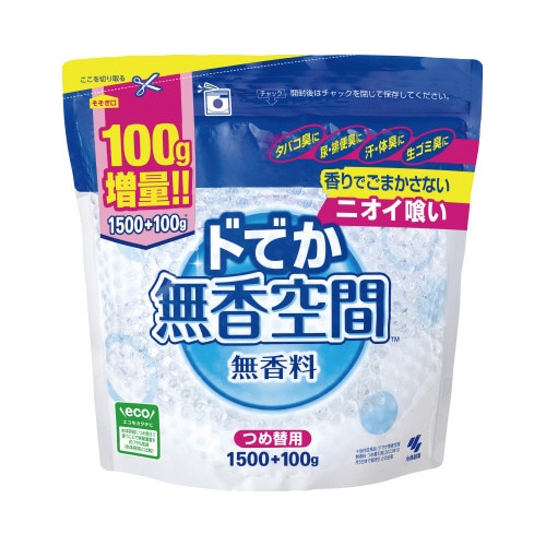 ドでか無香空間　つめ替用無香料　１６００Ｇ