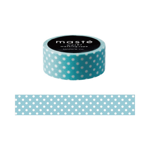 マスキングテープブルードット
