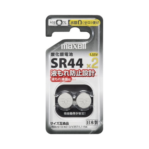酸化銀ボタン電池　ＳＲ４４　２ＢＳ　Ｄ