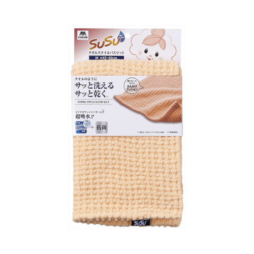 ＳＵＳＵ抗菌タオルスタイルバスマットＭ　ピンク