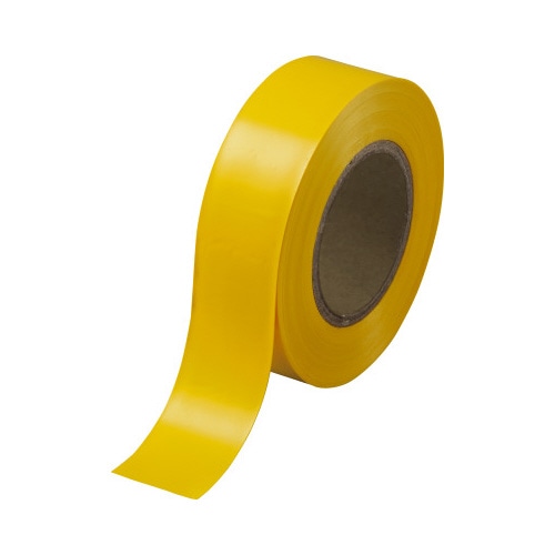 ビニールテープ　黄　幅１９ｍｍ×長さ１０ｍ　１０巻