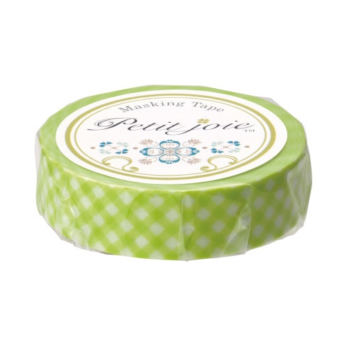 マステ　ギンガムチェック（グリーン）　１０巻