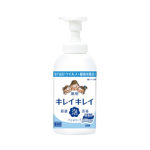 キレイキレイ薬用泡ハンド無香料本体５５０ｍｌ×６