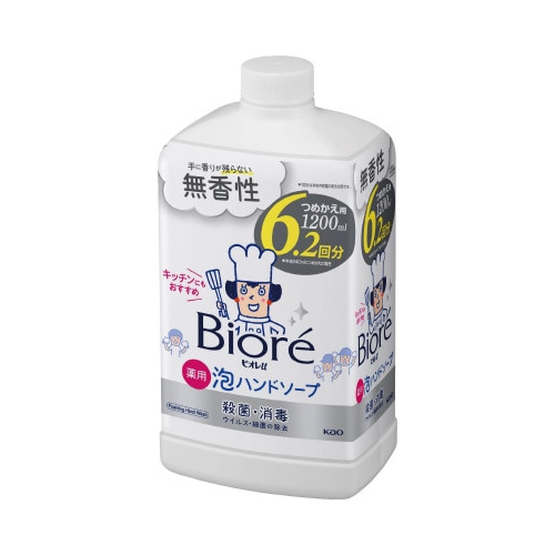 ビオレｕ　泡ハンドソープ　無香性　詰替１２００ｍｌ