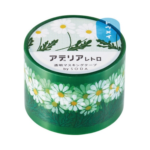 ソ－ダ　透明マステ（ノバナ）　３０ｍｍ幅Ｘ３