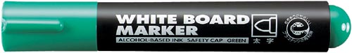 ホワイトボード用マーカー　太字丸芯　緑１０本