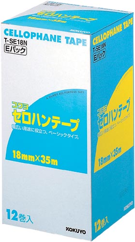 セロハンテープお徳用Ｅパック　１８ｍｍ×３５ｍ