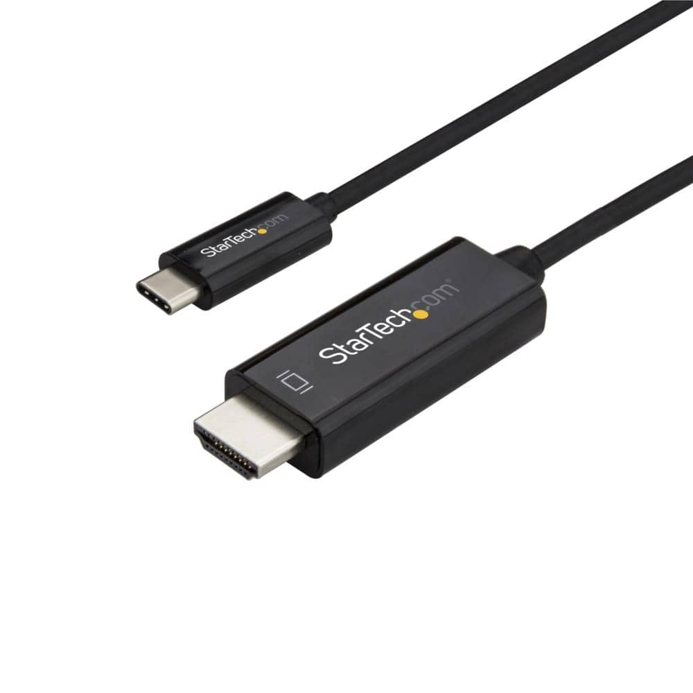 3m USB-C - HDMIケーブル 4K/60Hz ブラック USB Type-C コンピュータモニタケーブル　保証期間： 3年間