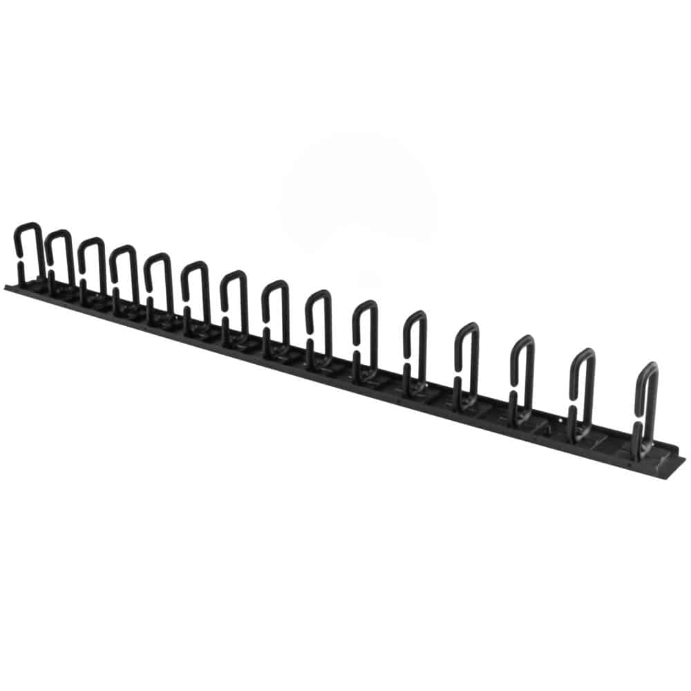 サーバーラック/キャビネット用縦型ケーブルホルダー 91cm ケーブル処理用フック付き　保証期間： 2年間