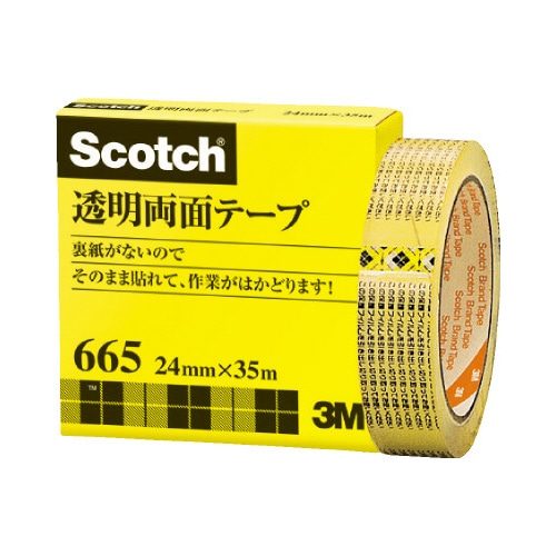 透明両面テープ　大巻　２４ｍｍ×３５ｍ　５巻