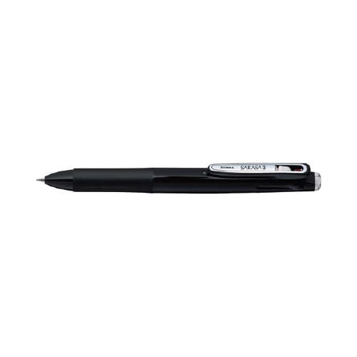 多色ボールペン　サラサ３Ｂ０．５ｍｍ　黒軸１０本