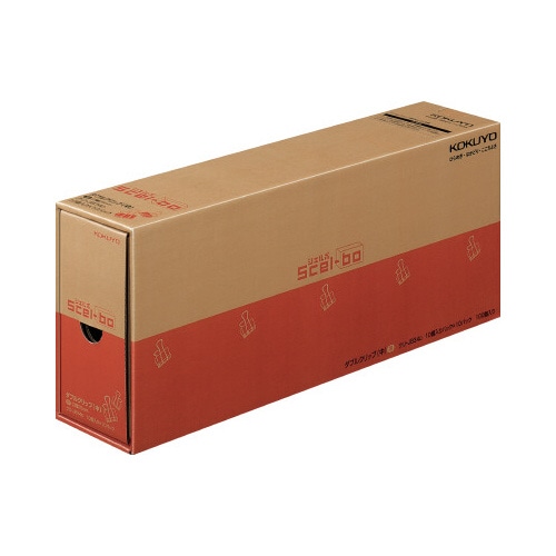 ダブルクリップ＜Ｓｃｅｌ－ｂｏ＞黒　中Ｘ３