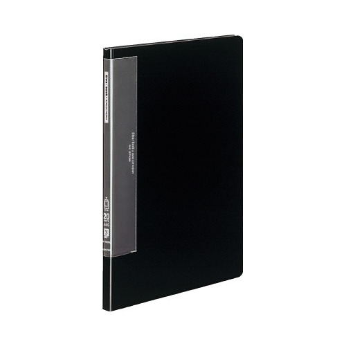 クリヤーブック固定式Ａ４縦２０枚黒Ｘ１０