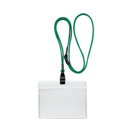 吊下げ名札　エコノミータイプ　１０個入　緑