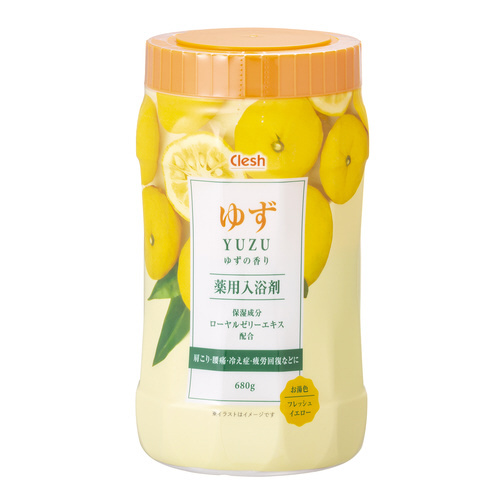 Ｃｌｅｓｈ　薬用入浴剤ゆずの香り本体６８０Ｇ×１２