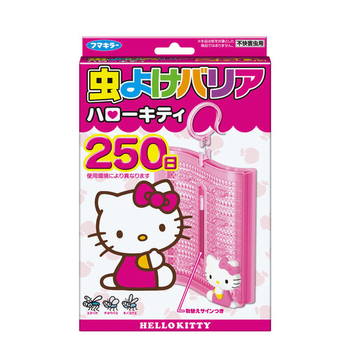 虫よけバリア　ハローキティ２５０日×１８個