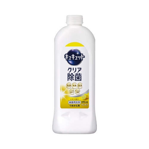 キュキュット　クリア除菌　レモン詰替３７０ｍｌ×４
