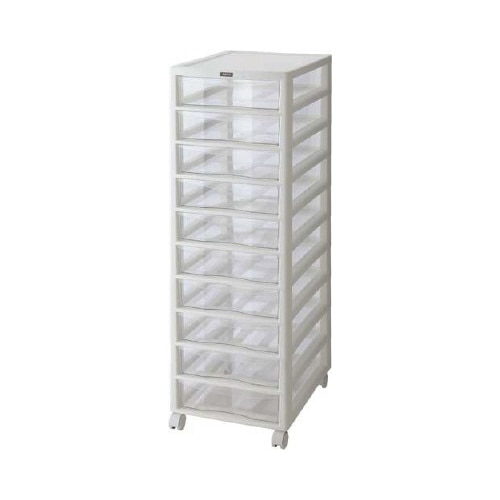 フロアケース　アプロス　Ｂ４　深型１０段　白　２台