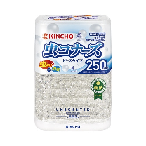 虫コナーズ　ビーズタイプ　２５０日　無香性３６０Ｇ