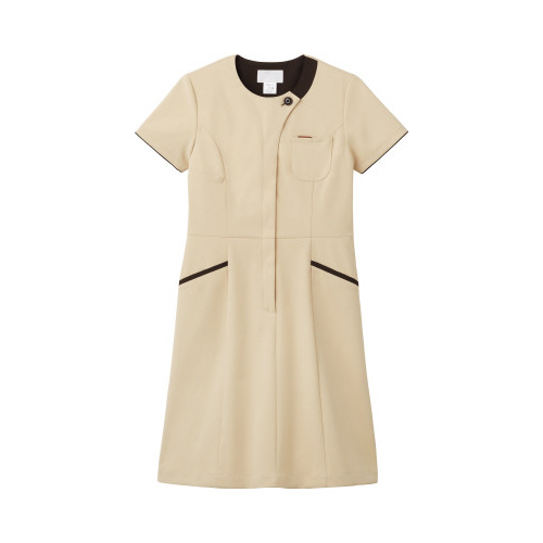 ワンピース　３０２６ＳＣ　ＥベージュｘＢＷ　ＬＬ