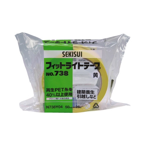 フィットライトテープＮｏ．７３８　黄　５巻