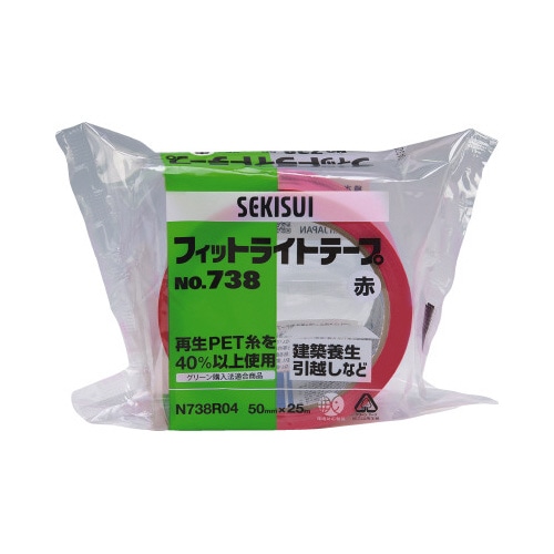 フィットライトテープＮｏ．７３８　赤　３０巻