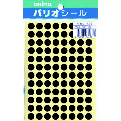 パリオシール　３１１　３号シール　茶Ｘ５