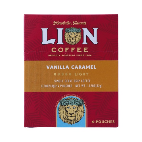 ライオンコーヒー　バニラキャラメル　シングル４Ｐ※