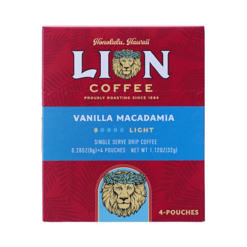 ライオンコーヒー　バニラマカダミア　シングル４Ｐ※