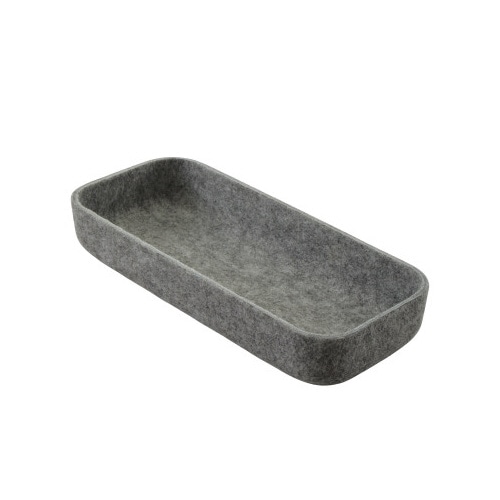 小物収納　フェルトトレー　ストーングレー