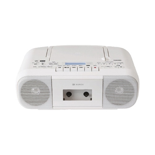コンパクト形ＣＤラジオカセットレコーダー　ホワイト