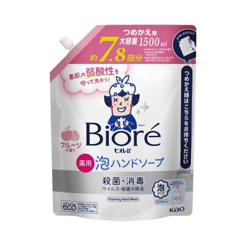 ビオレｕ　泡ハンドソープ　フルーツ　１．５Ｌ