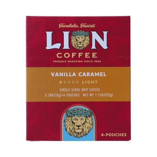 ライオンコーヒー　バニラキャラメル　４Ｐ×６※