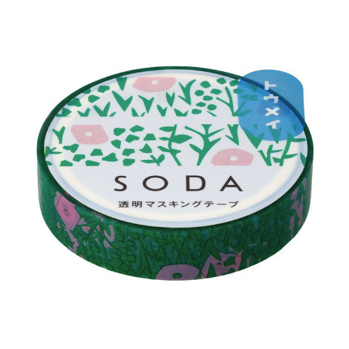 ソ－ダ　透明マステ（プランツ）Ｘ３