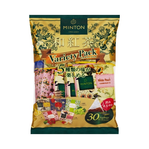 ＭＩＮＴＯＮ和紅茶バラエティ５種　３０バッグ入※