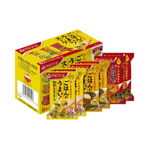 ごはんがうまい！スープ　６食バラエティセット※