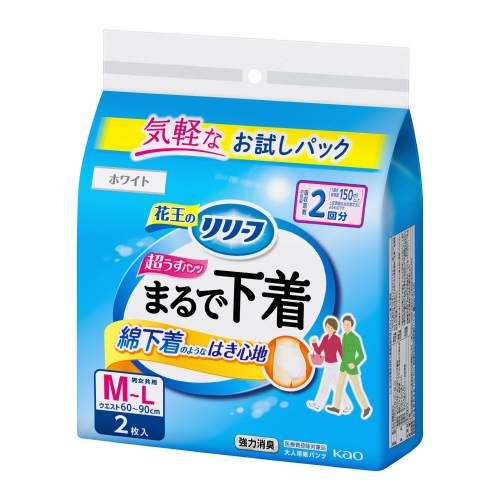 リリーフパンツまるで下着２回分Ｌ２枚大人用×６