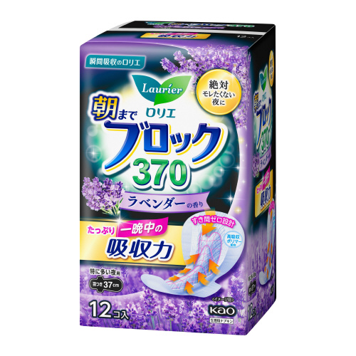 ロリエ朝までブロック３７０ラベンダー１２コ入×６
