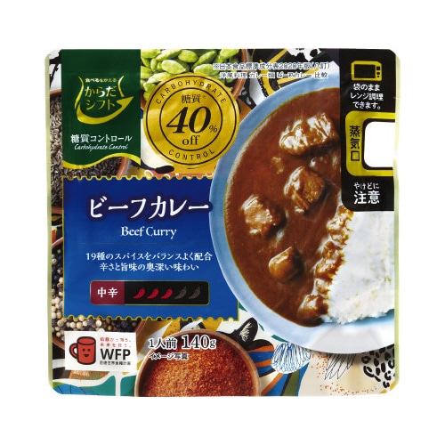 からだシフト　糖質コントロールビーフカレー×５※