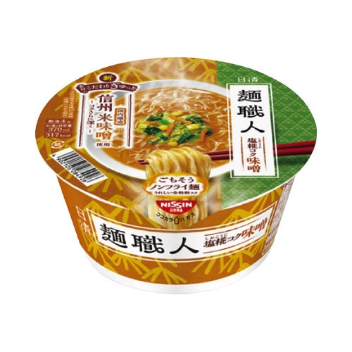 日清麺職人　味噌　１２個入※