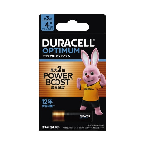 オプティマム　アルカリ乾電池単３　４本