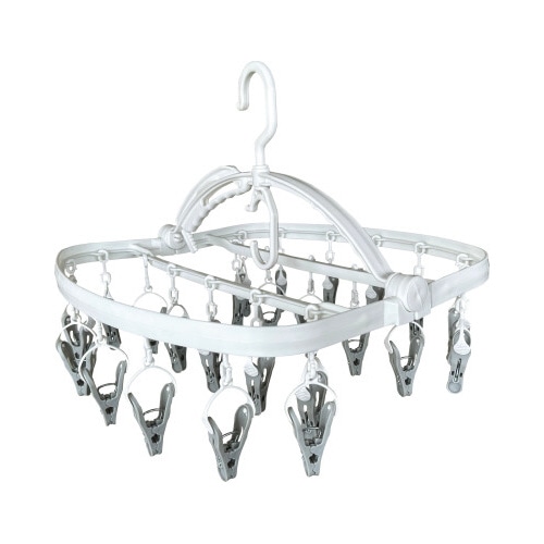 まとめて取り込める角ハンガー２４ピンチ