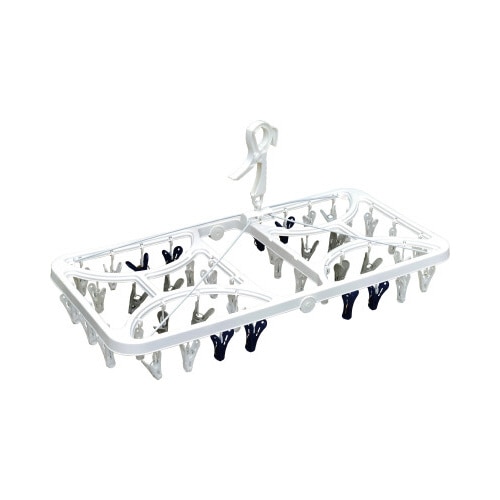 洗濯物を分けて干せる角ハンガー４２ピンチ