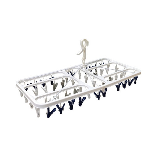 洗濯物を分けて干せる角ハンガー５２ピンチ