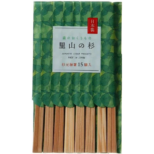 里山の杉　元禄箸１５膳入　４セット