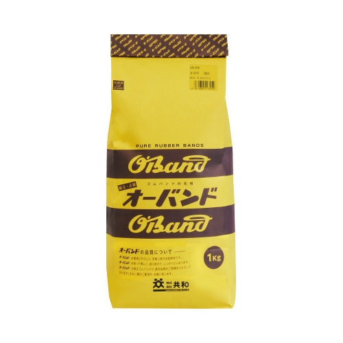 【輪ゴム】　オーバンド　＃４１０　アメ色　１ｋｇ袋