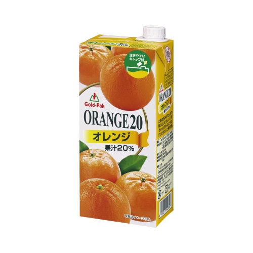 オレンジジュース２０％　１Ｌ　６本※