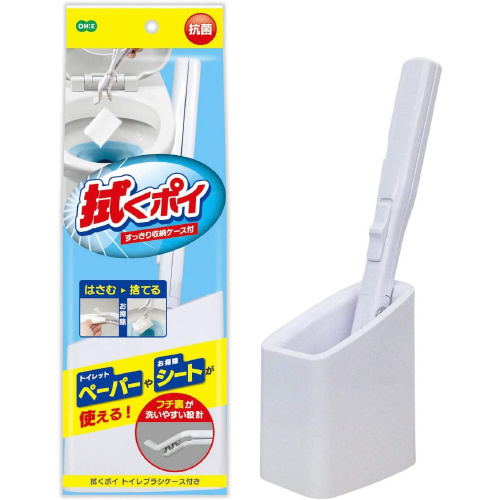 トイレクリーナー　はさんで捨てる　ケース付き×２