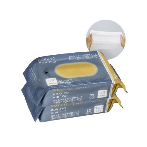 流せるトイレ掃除シート大判厚手無香料２個入ｘ２４